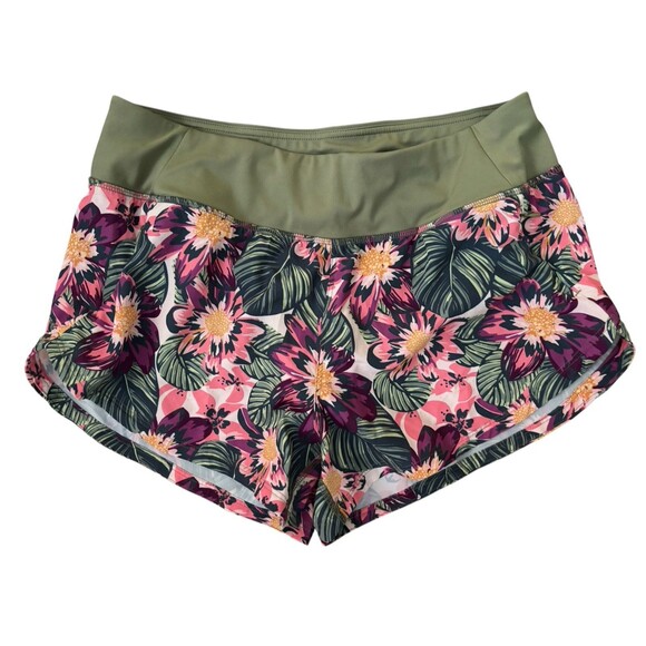 MTA Sports Two Piece Green Floral Matching Athletic Wear Set Sports bra M - Picture 4 of 7